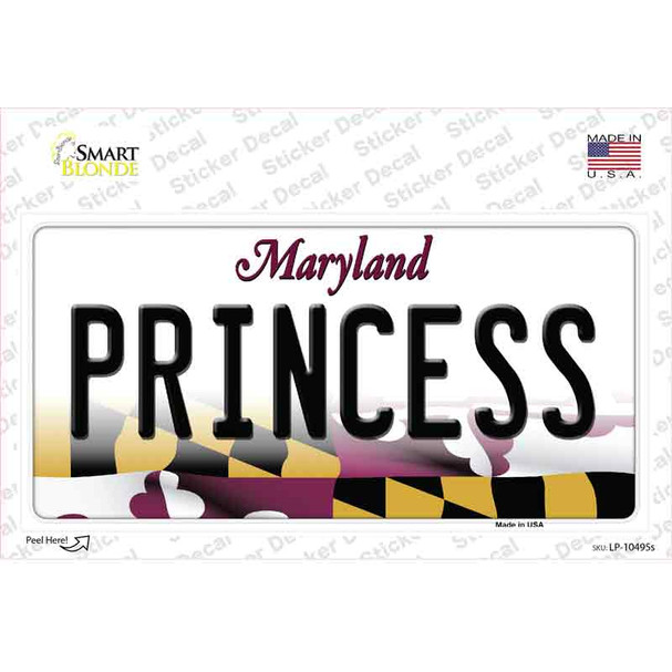 Princess Maryland Novelty Sticker Decal