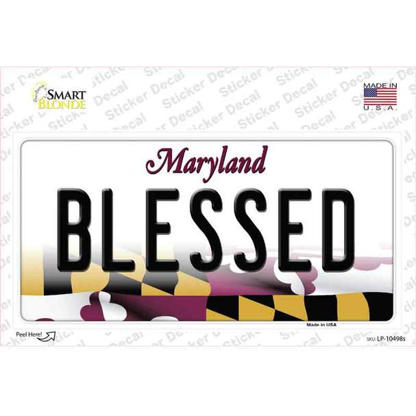 Blessed Maryland Novelty Sticker Decal