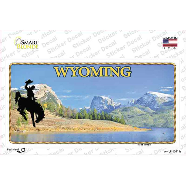 Wyoming Blank Novelty Sticker Decal