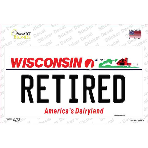 Retired Wisconsin Novelty Sticker Decal