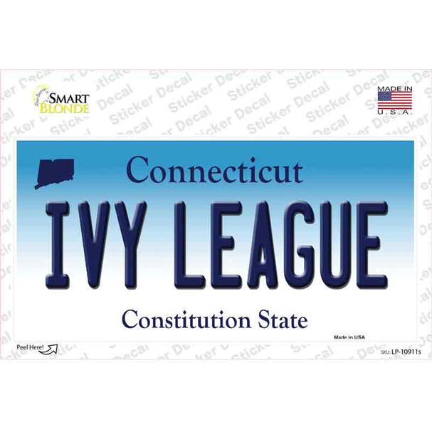 Ivy League Connecticut Novelty Sticker Decal