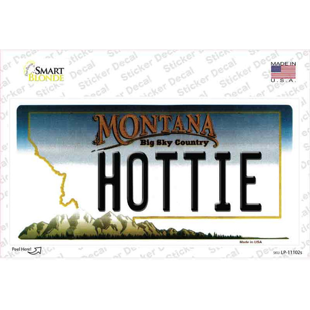 Hottie Montana State Novelty Sticker Decal