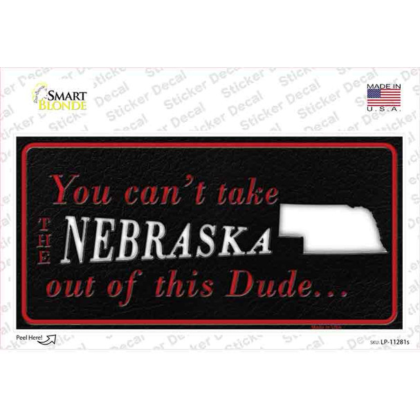 Nebraska Dude Novelty Sticker Decal