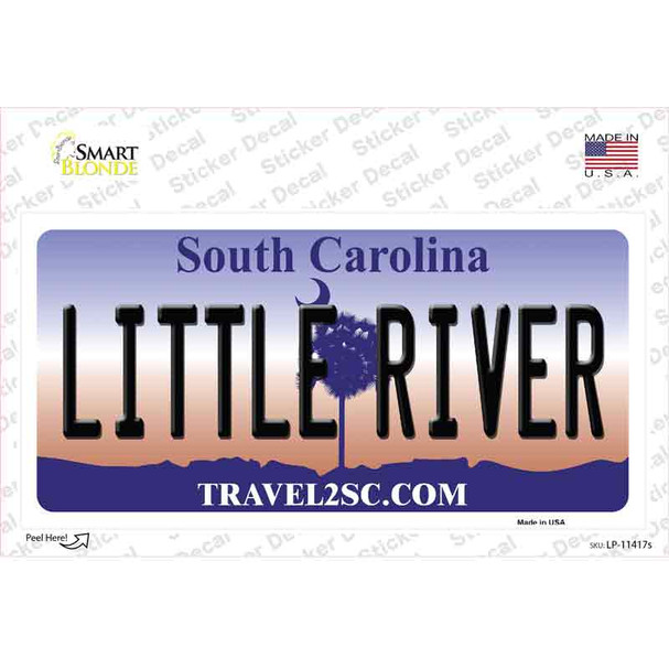 Little River South Carolina Novelty Sticker Decal