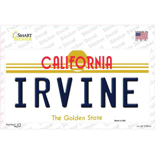 Irvine California Novelty Sticker Decal