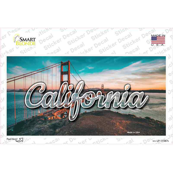 California Golden Gate Bridge State Novelty Sticker Decal