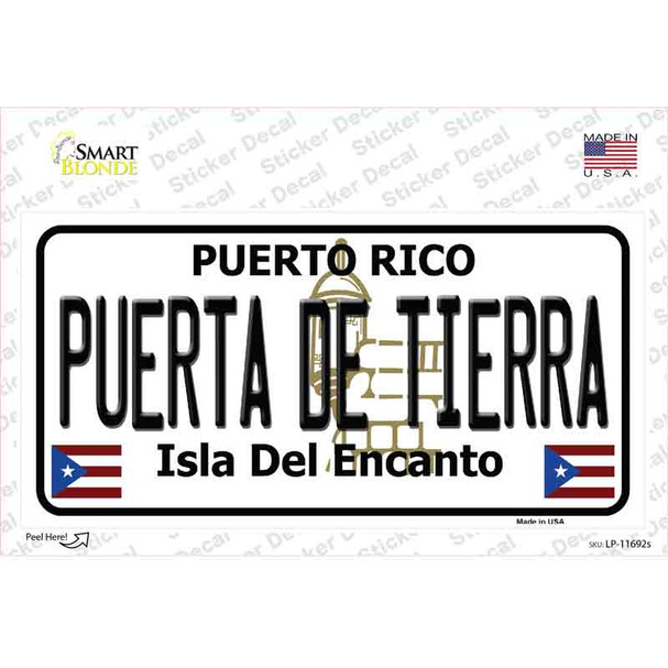 Puerta De Tierra Puerto Rico Novelty Sticker Decal
