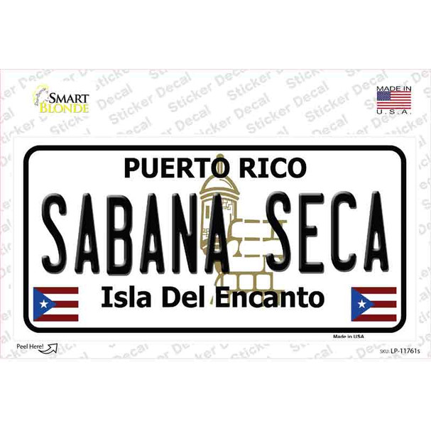 Sabana Seca Puerto Rico State Novelty Sticker Decal