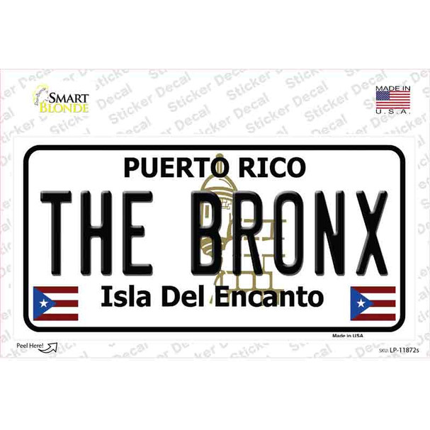 The Bronx Puerto Rico Novelty Sticker Decal