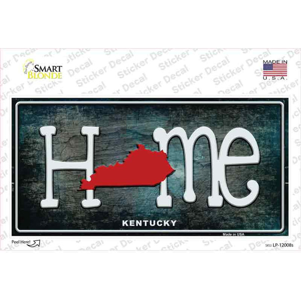 Kentucky Home State Outline Novelty Sticker Decal