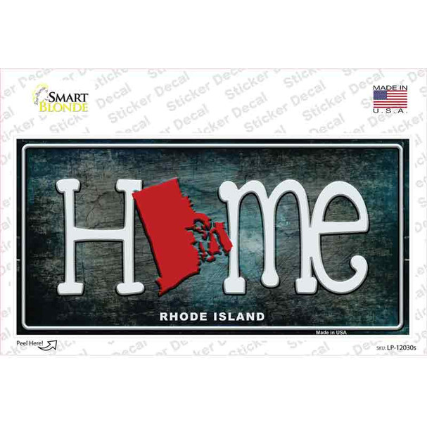 Rhode Island Home State Outline Novelty Sticker Decal