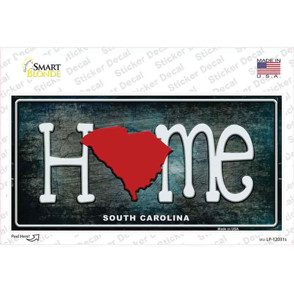 South Carolina Home State Outline Novelty Sticker Decal