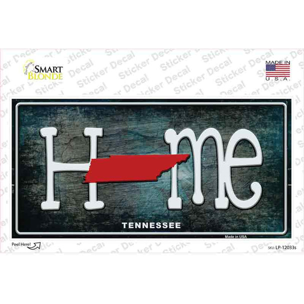 Tennessee Home State Outline Novelty Sticker Decal