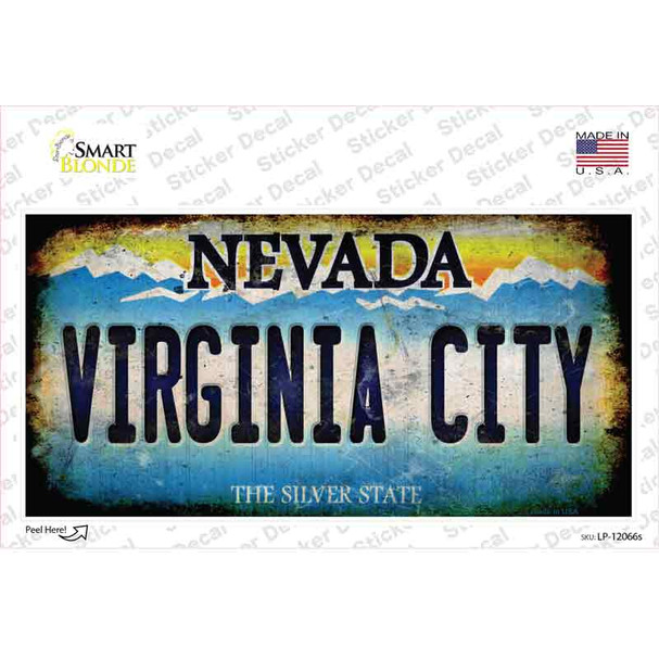 Nevada Virginia City Novelty Sticker Decal