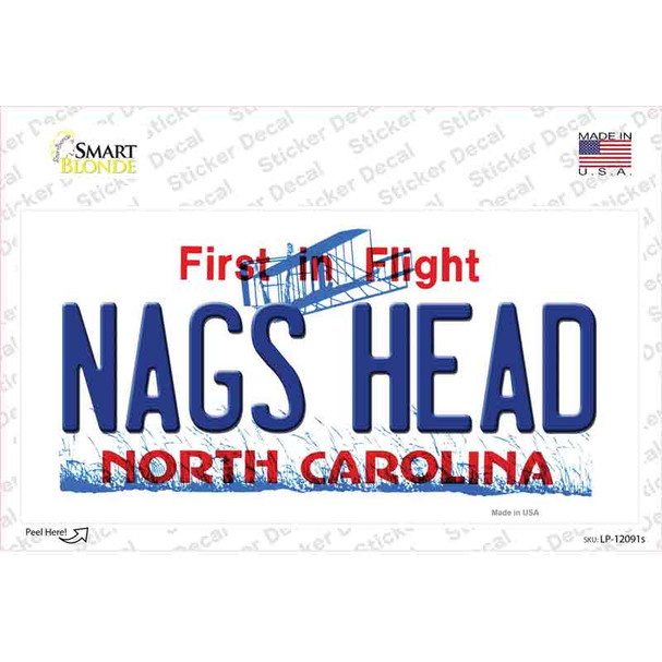 Nags Head North Carolina State Novelty Sticker Decal