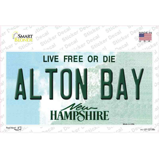 Alton Bay New Hampshire Novelty Sticker Decal