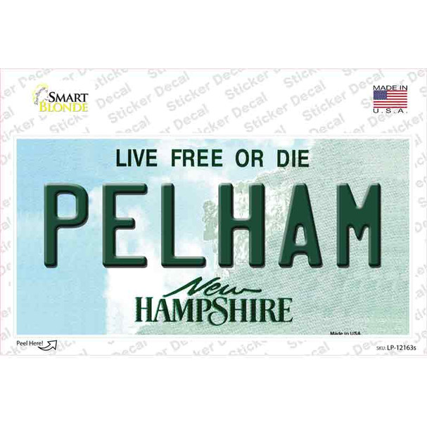 Pelham New Hampshire Novelty Sticker Decal