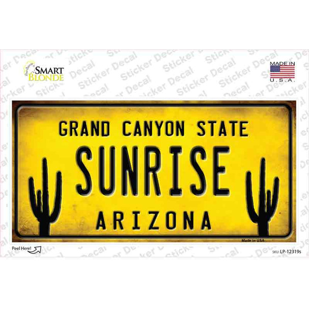 Arizona Sunrise Novelty Sticker Decal