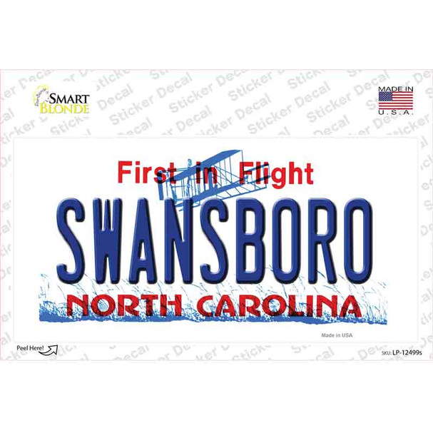 Swansboro North Carolina Novelty Sticker Decal