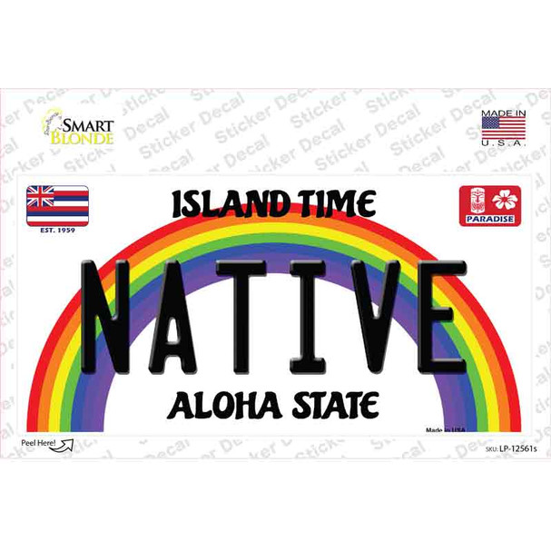 Native Hawaii Novelty Sticker Decal