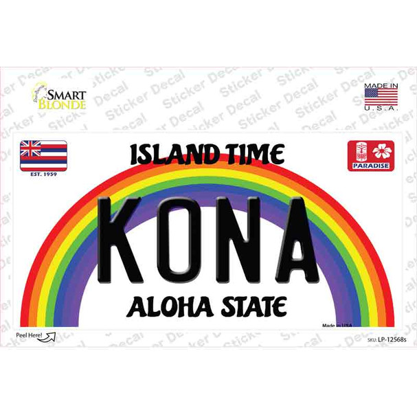 Kona Hawaii Novelty Sticker Decal