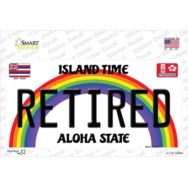 Retired Hawaii Novelty Sticker Decal