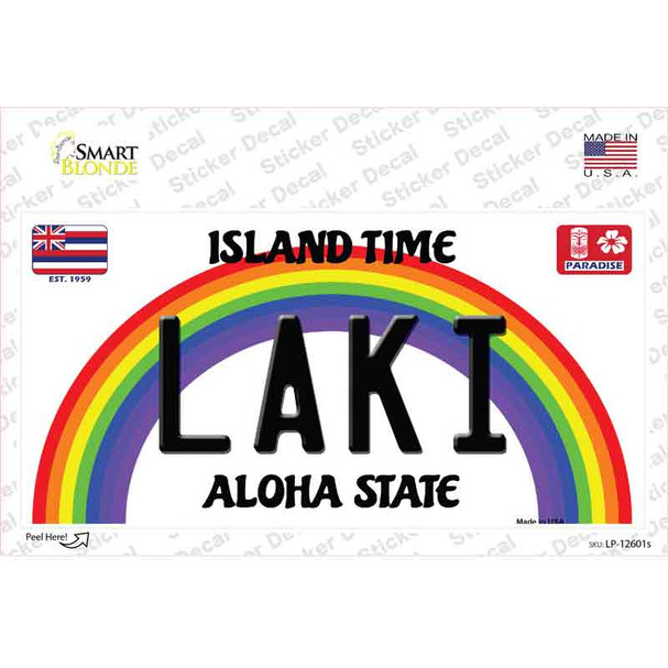 Laki Hawaii Novelty Sticker Decal