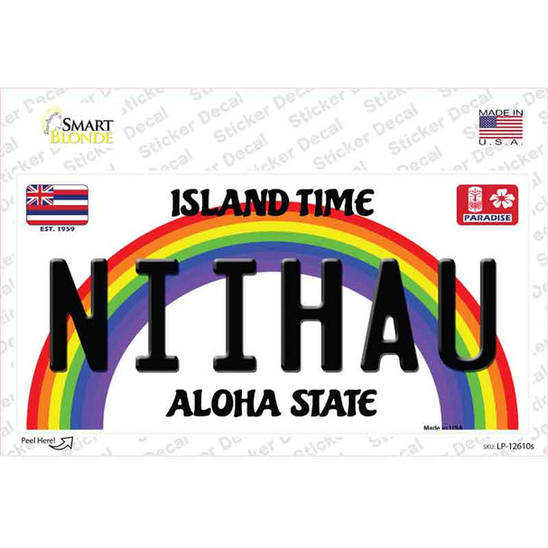 Niihau Hawaii Novelty Sticker Decal