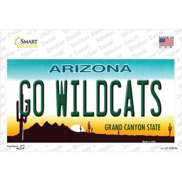 Go Wildcats Novelty Sticker Decal