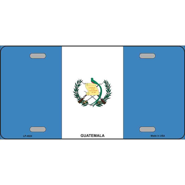 Guatemala Country Flag Metal Novelty License Plate