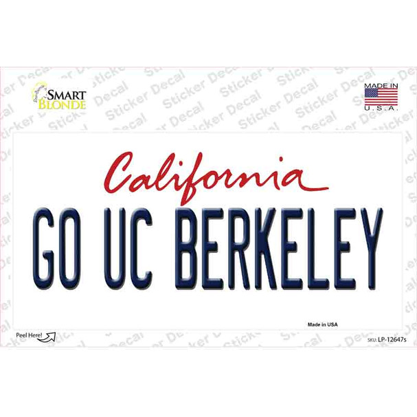 Go UC Berkeley Novelty Sticker Decal