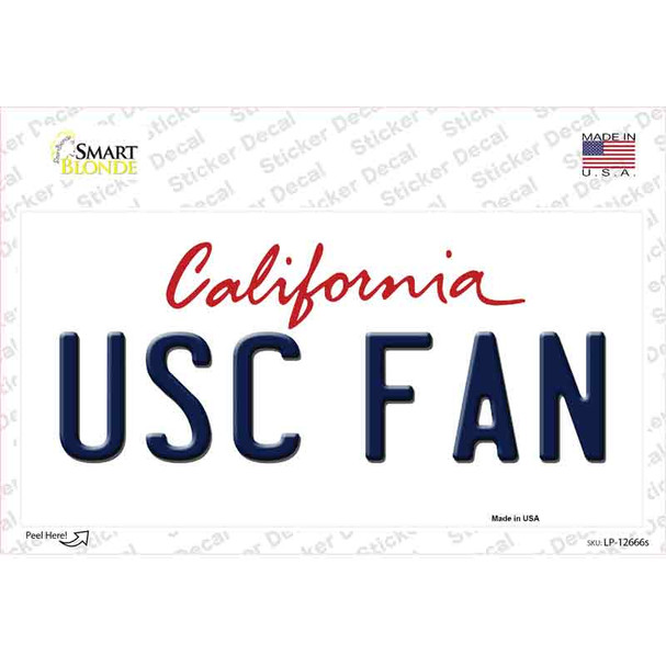 USC Fan Novelty Sticker Decal