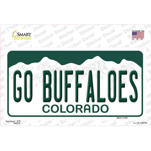 Go Buffaloes Novelty Sticker Decal