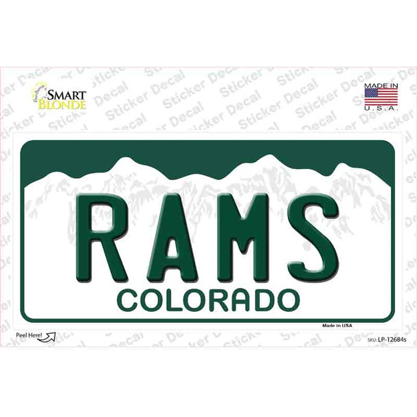Rams Novelty Sticker Decal
