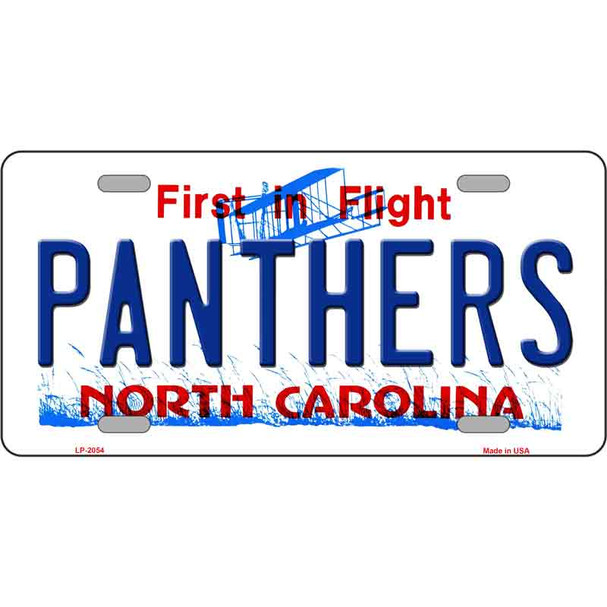 Panthers North Carolina Novelty State Metal License Plate