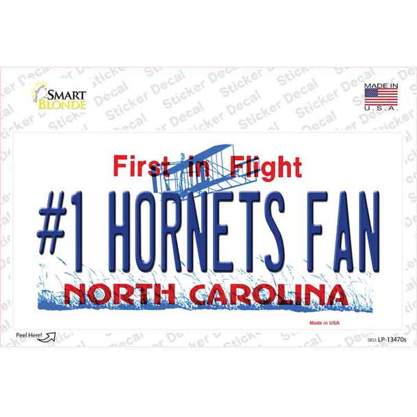 Number 1 Hornets Fan Novelty Sticker Decal