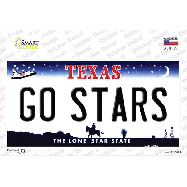 Go Stars Novelty Sticker Decal