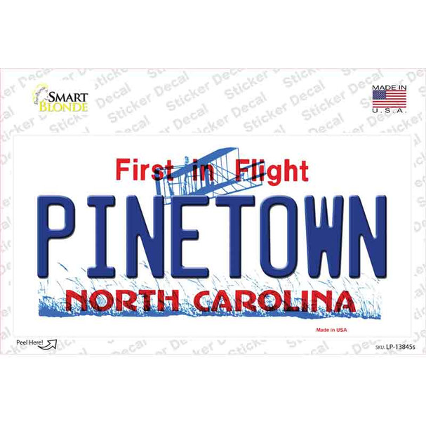 Pinetown North Carolina Novelty Sticker Decal
