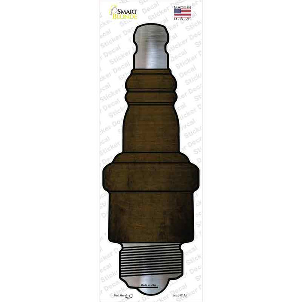 Brown Oil Rubbed Novelty Spark Plug Sticker Decal