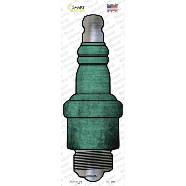 Mint Oil Rubbed Novelty Spark Plug Sticker Decal
