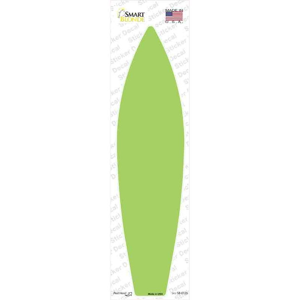 Lime Green Solid Novelty Surfboard Sticker Decal