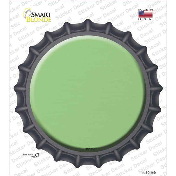 Lime Green Novelty Bottle Cap Sticker Decal