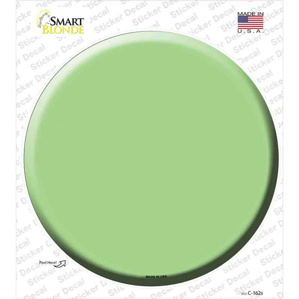 Lime Green Novelty Circle Sticker Decal