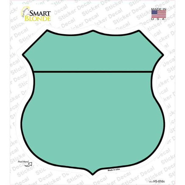 Mint Novelty Highway Shield Sticker Decal