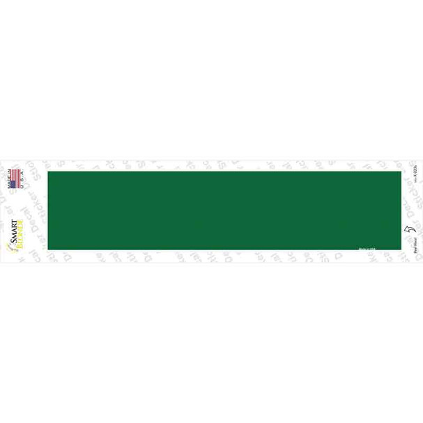 Green Solid Blank Novelty Narrow Sticker Decal