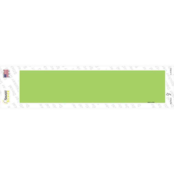 Lime Green Solid Blank Novelty Narrow Sticker Decal