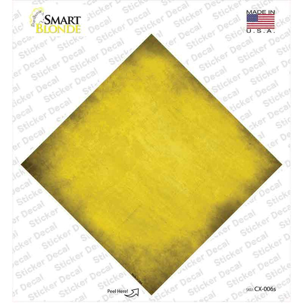 Yellow Oil Rubbed Novelty Diamond Sticker Decal