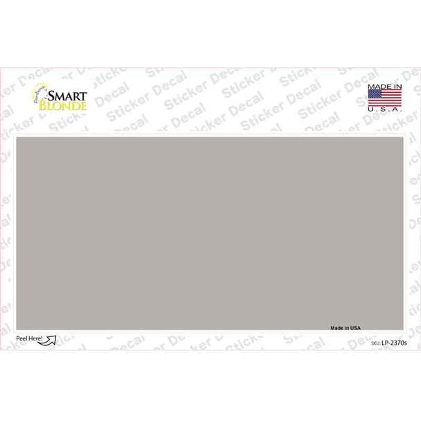 Gray Solid Novelty Sticker Decal