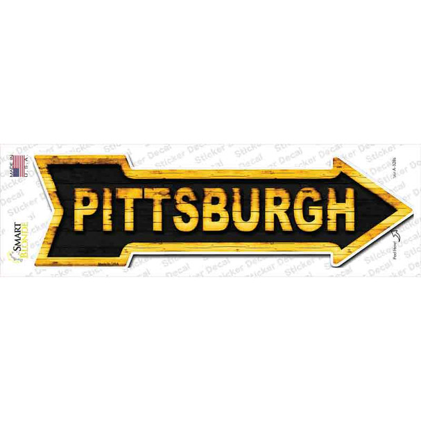 Pittsburgh Novelty Arrow Sticker Decal