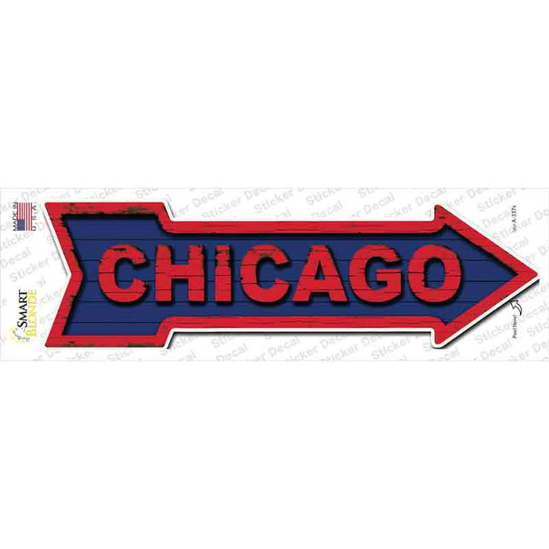 Chicago Novelty Arrow Sticker Decal